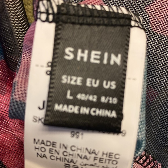 Sheer top black with pink roses NWOT - Picture 8 of 9